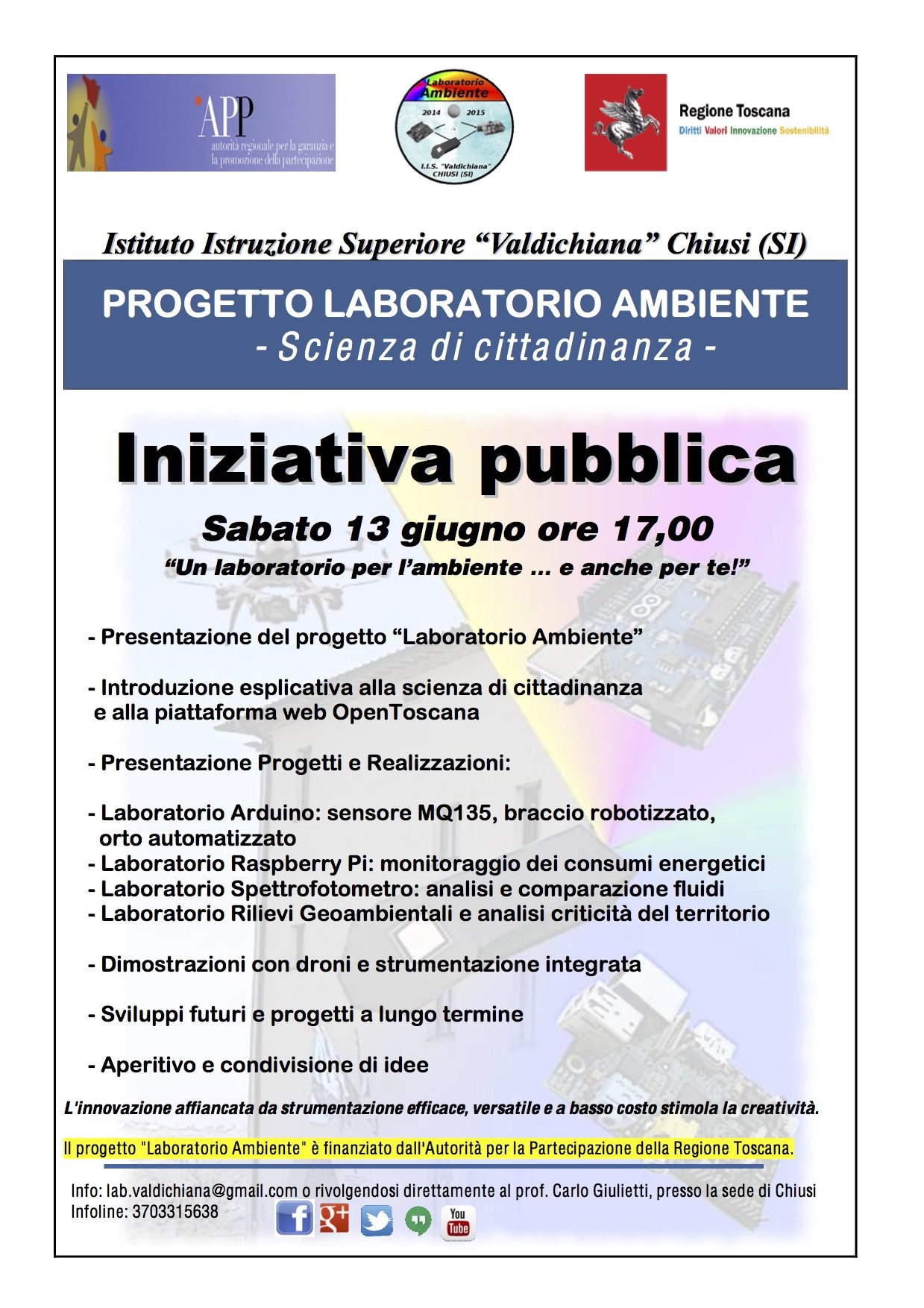 Progetto "LABORATORIO AMBIENTE" - Iniziativa pubblica